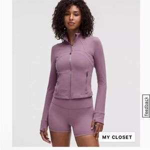 LULULEMON Define Cropped Jacket in Lavender Luxe/Mirror Silver